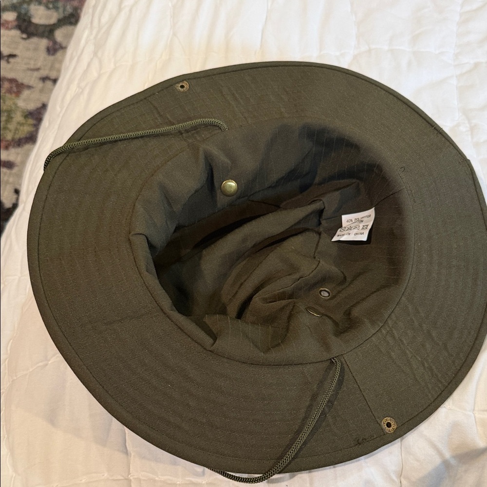 Olive Green Waterproof Safari  Hat - Picture 2 of 2